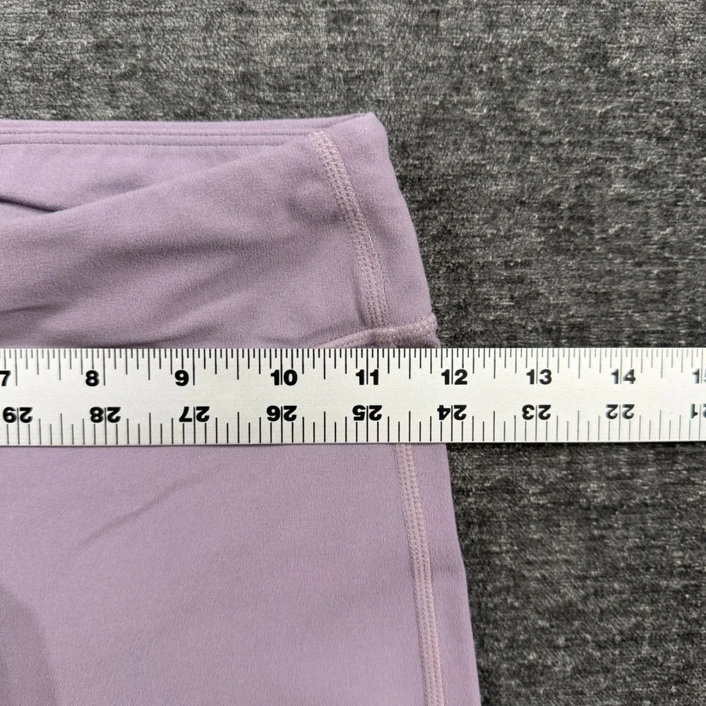 Athleta Girl Bring It Tight Lavender Purple Mesh Panel Leggings Size L 12